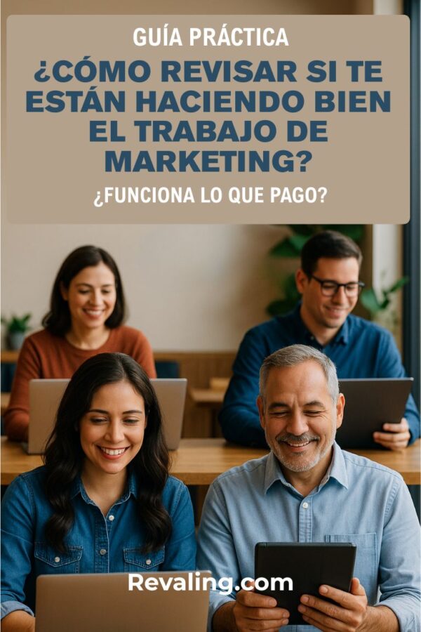 GUÍA PRÁCTICA ¿CÓMO REVISAR SI TE ESTÁN HACIENDO BIEN EL TRABAJO DE MARKETING? - Revaling.com